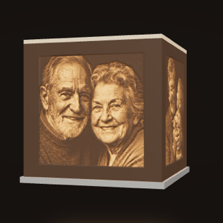 Cube Lamp lithophane lamp