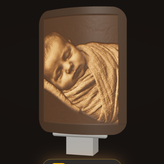 Night Light lithophane lamp